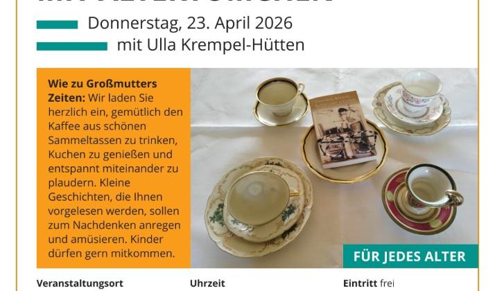 26-0043 buk Plakat Kaffeetafel mit Altertümchen-1