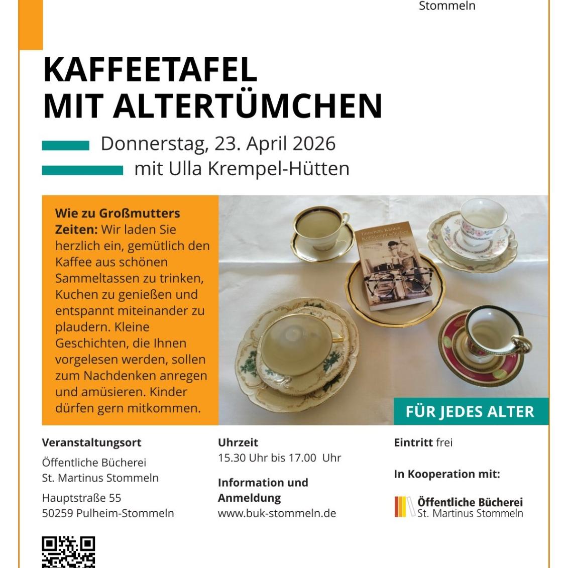 26-0043 buk Plakat Kaffeetafel mit Altertümchen-1