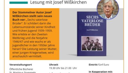 26-0050 buk Plakat Lesung Sechs vaterlose Brüder Wißkirchen-1