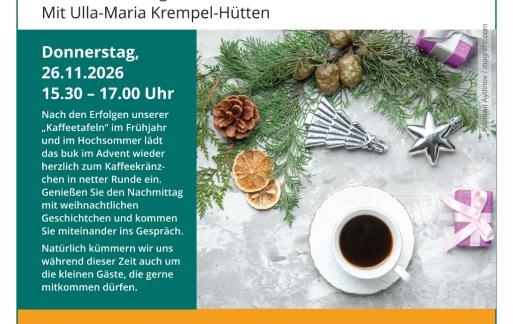 26-0092 buk Plakat Kaffeetafel im Advent