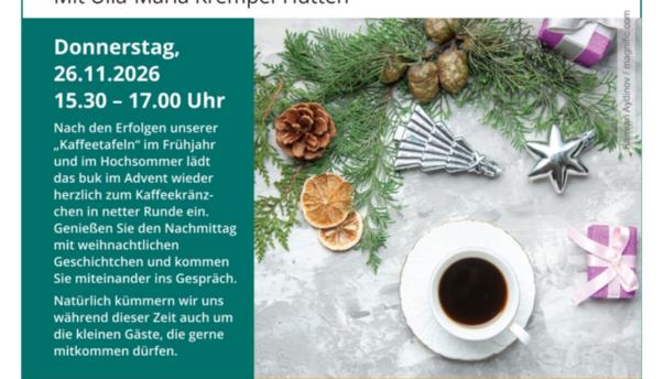 26-0092 buk Plakat Kaffeetafel im Advent
