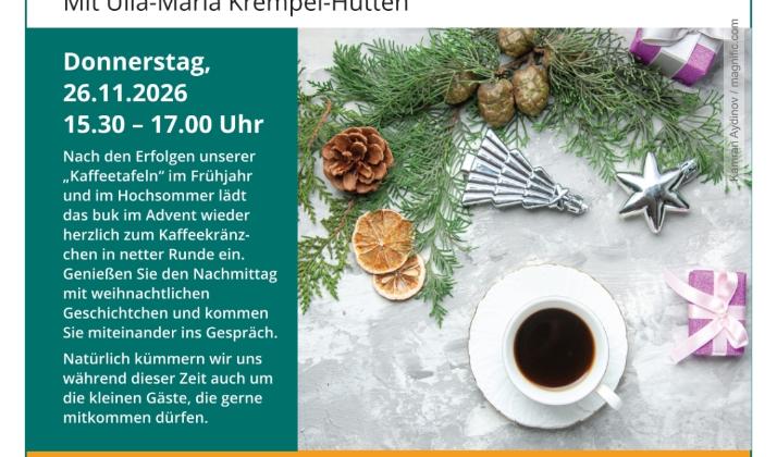 26-0092 buk Plakat Kaffeetafel im Advent