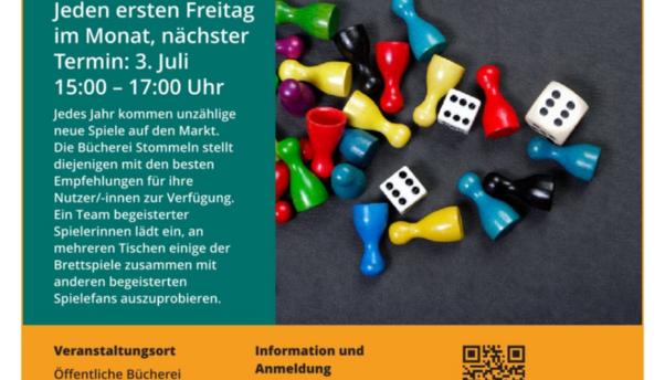 26-0102 bis 26-107 buk Plakat Let's play Spielenachmittag
