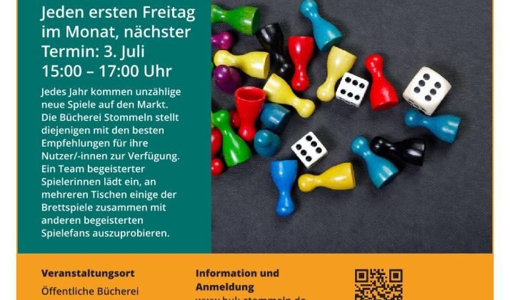 26-0102 bis 26-107 buk Plakat Let's play Spielenachmittag
