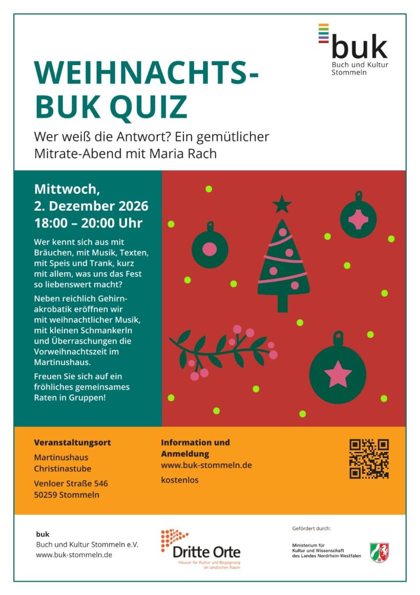 26-0112 buk Plakat Weihnachts buk Quiz