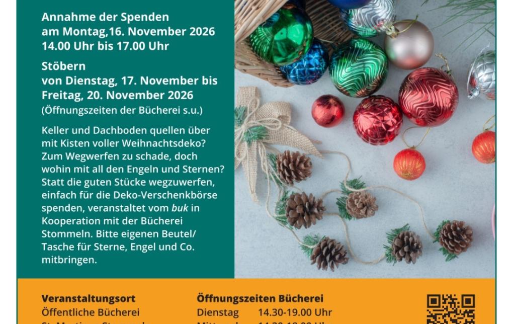26-0119 buk Plakat Weihnachtsdeko-Verschenkbörse