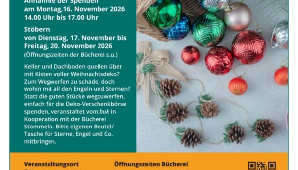 26-0119 buk Plakat Weihnachtsdeko-Verschenkbörse