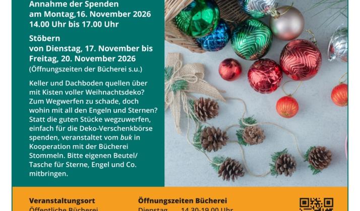 26-0119 buk Plakat Weihnachtsdeko-Verschenkbörse