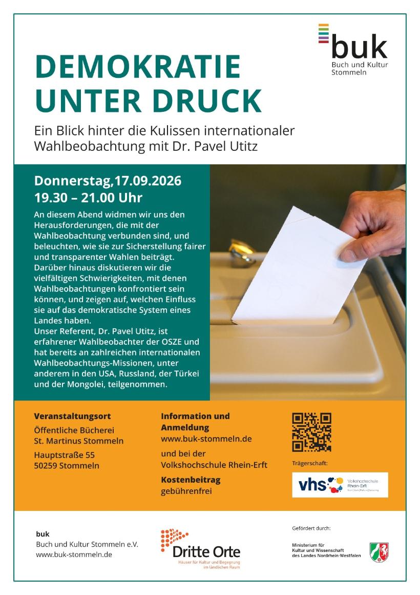 27-0076 buk Plakat Demokratie unter Druck