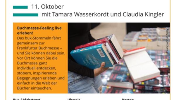 Fahrt zur Frankfurter Buchmesse