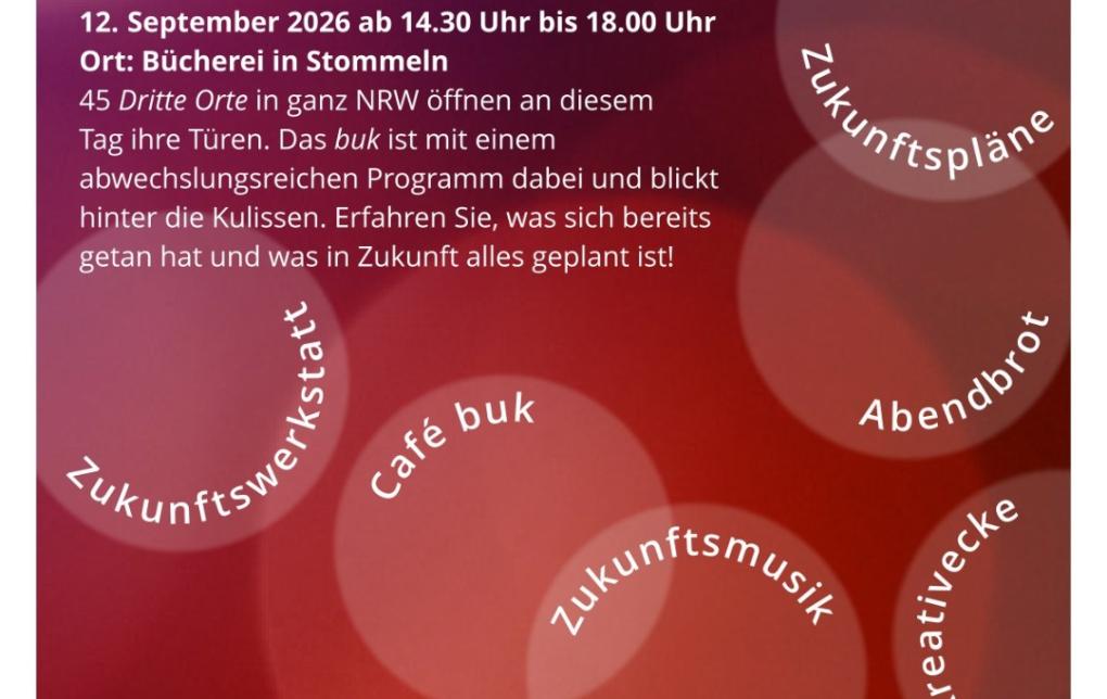 buk Plakat Tag der Dritten Orte 2026