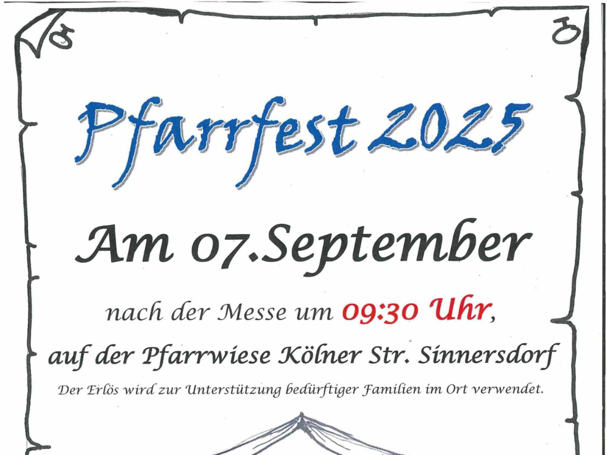 Plakat Erntedankfest