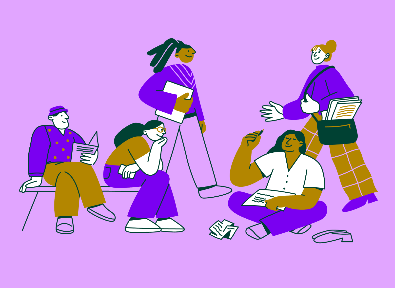 Illustration Zusammenarbeit