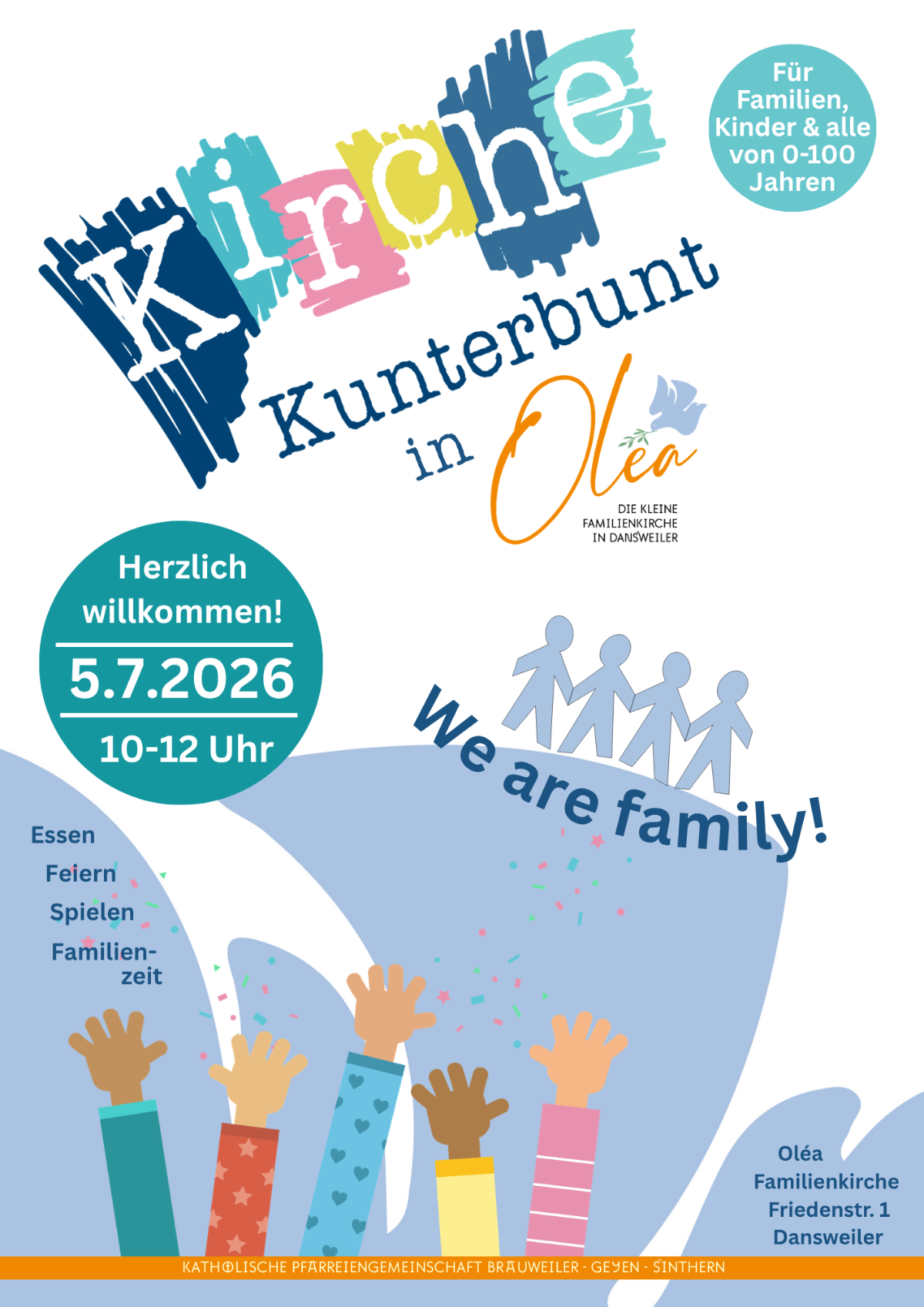Plakat Kirche Kunterbunt
